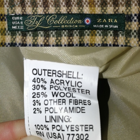 Zara Mini A Line Faux Wrap Mini Skirt, sz 10 - Picture 6 of 8